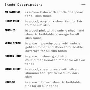 Jones road~miracle balm 3 colors > flushed, dusty rose, sunkissed